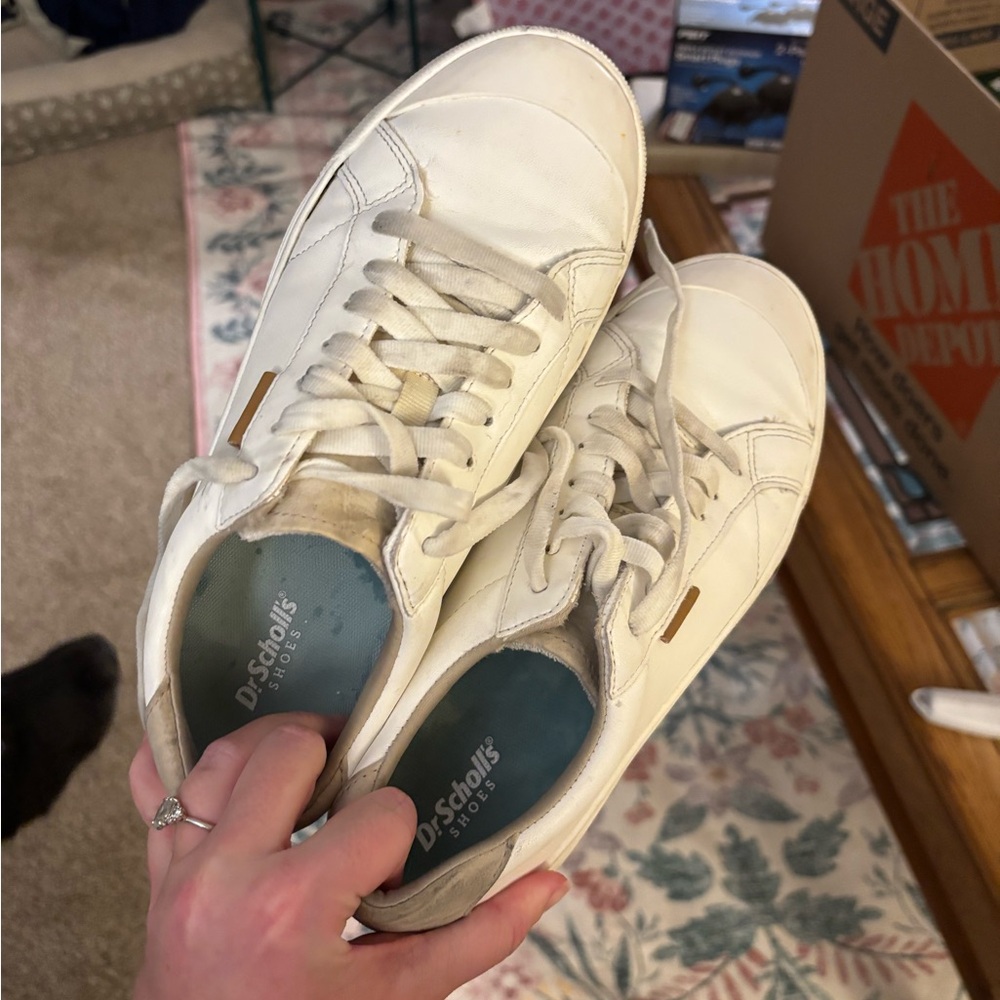 Dr. Scholl's Time Off White Sneakers
